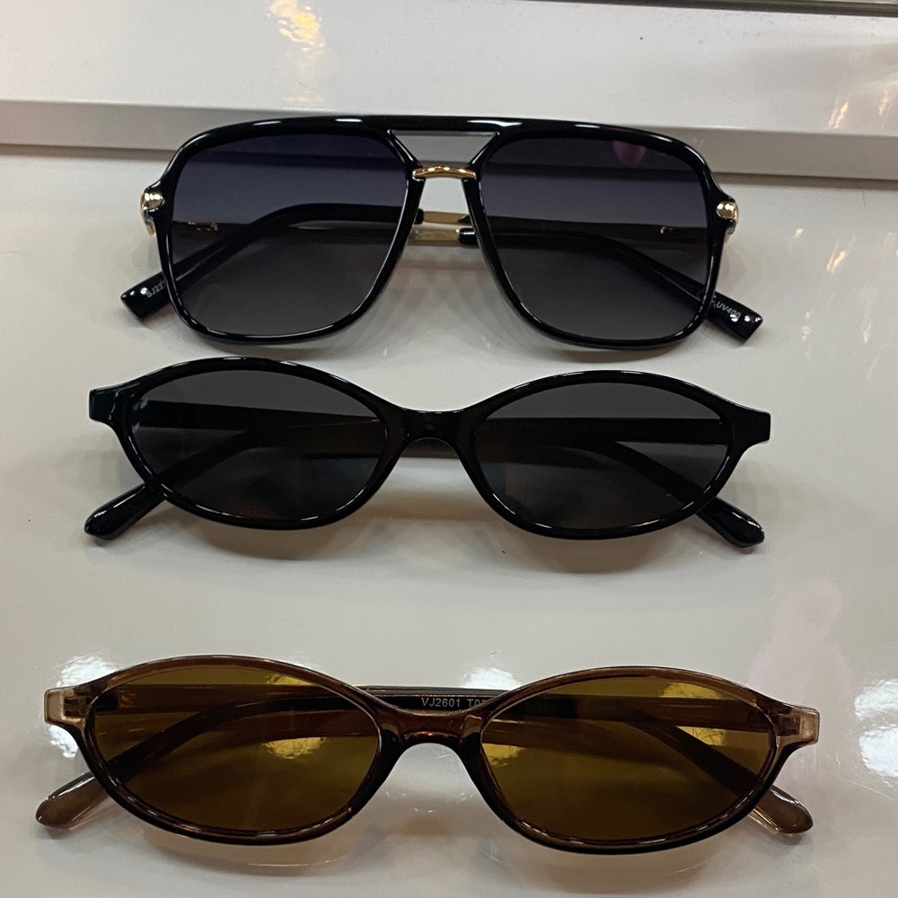 Amazon Sunglasses Trio - Black & Brown Frames